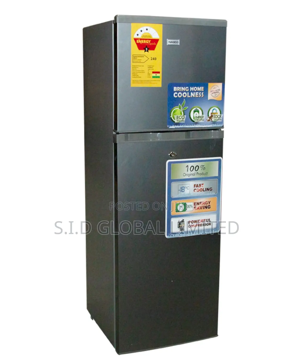 Proper NASCO-135LTR-TOP-MOUNT-REFRIGERATOR-NASF2-18KD