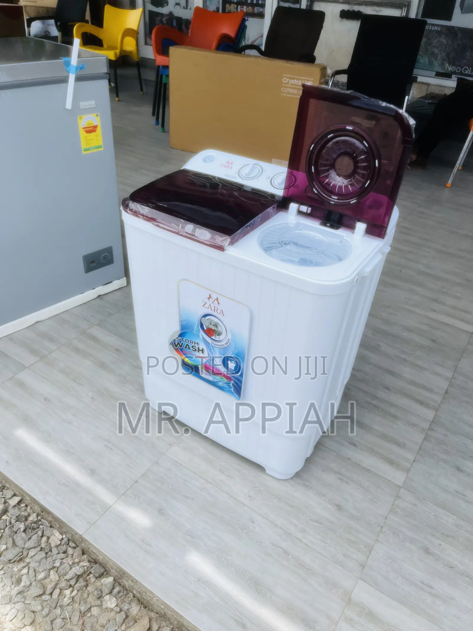 Original Zara 5kg Semi-Automatic Washing Machine(White).