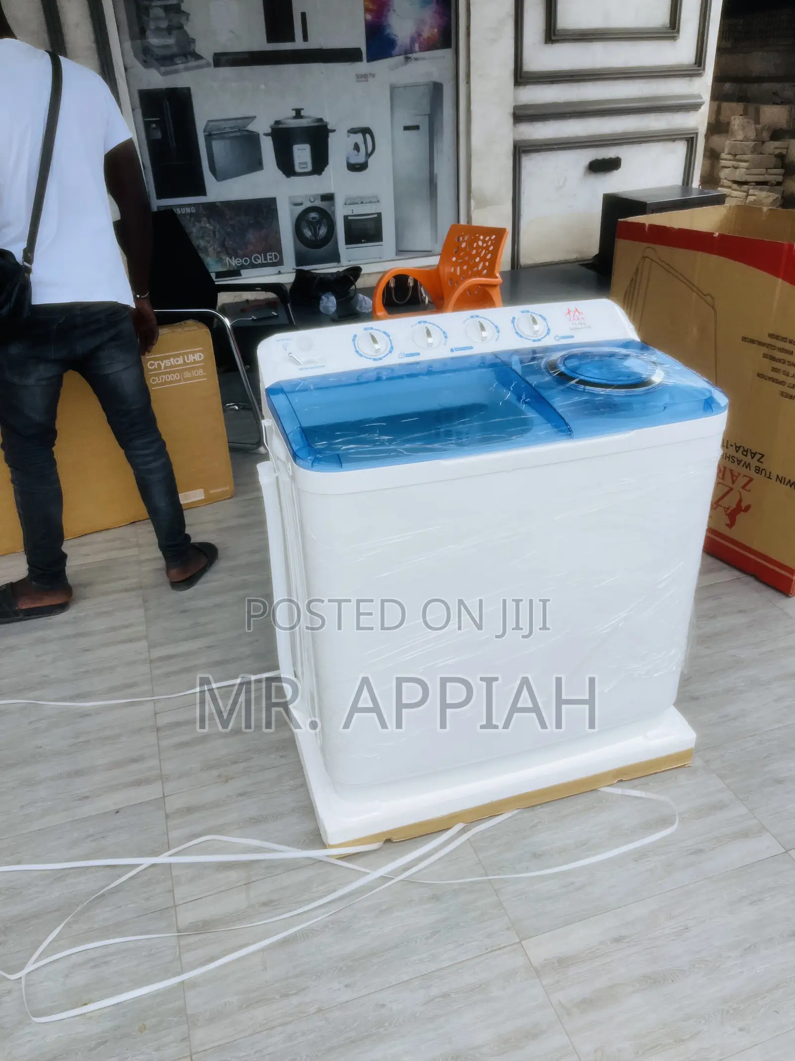 Nice Zara 11kg Twin Tub Electric Washing Machine(White).
