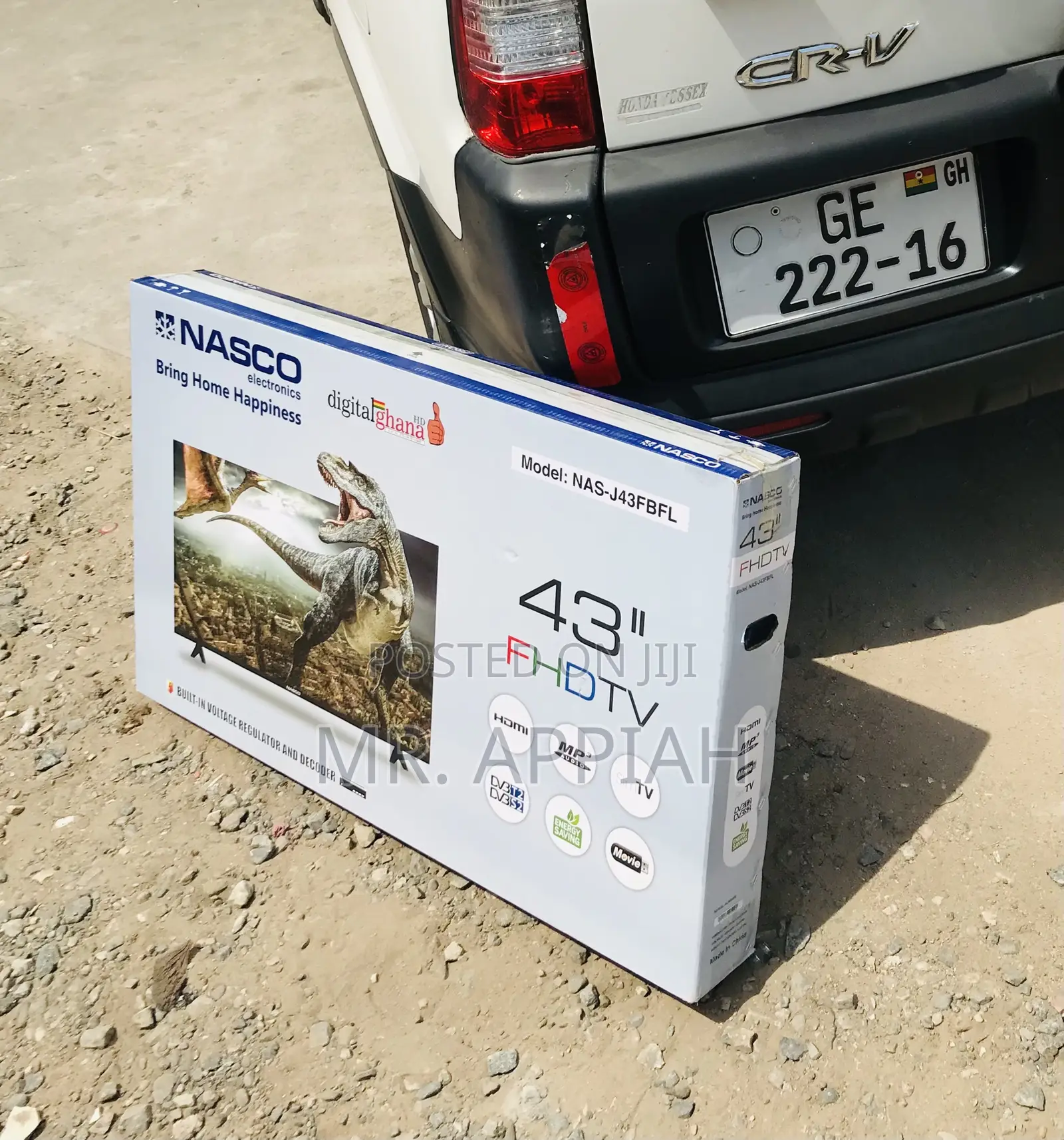 Order Authentic Nasco 43 Inch Led Digital Satellite Tv.