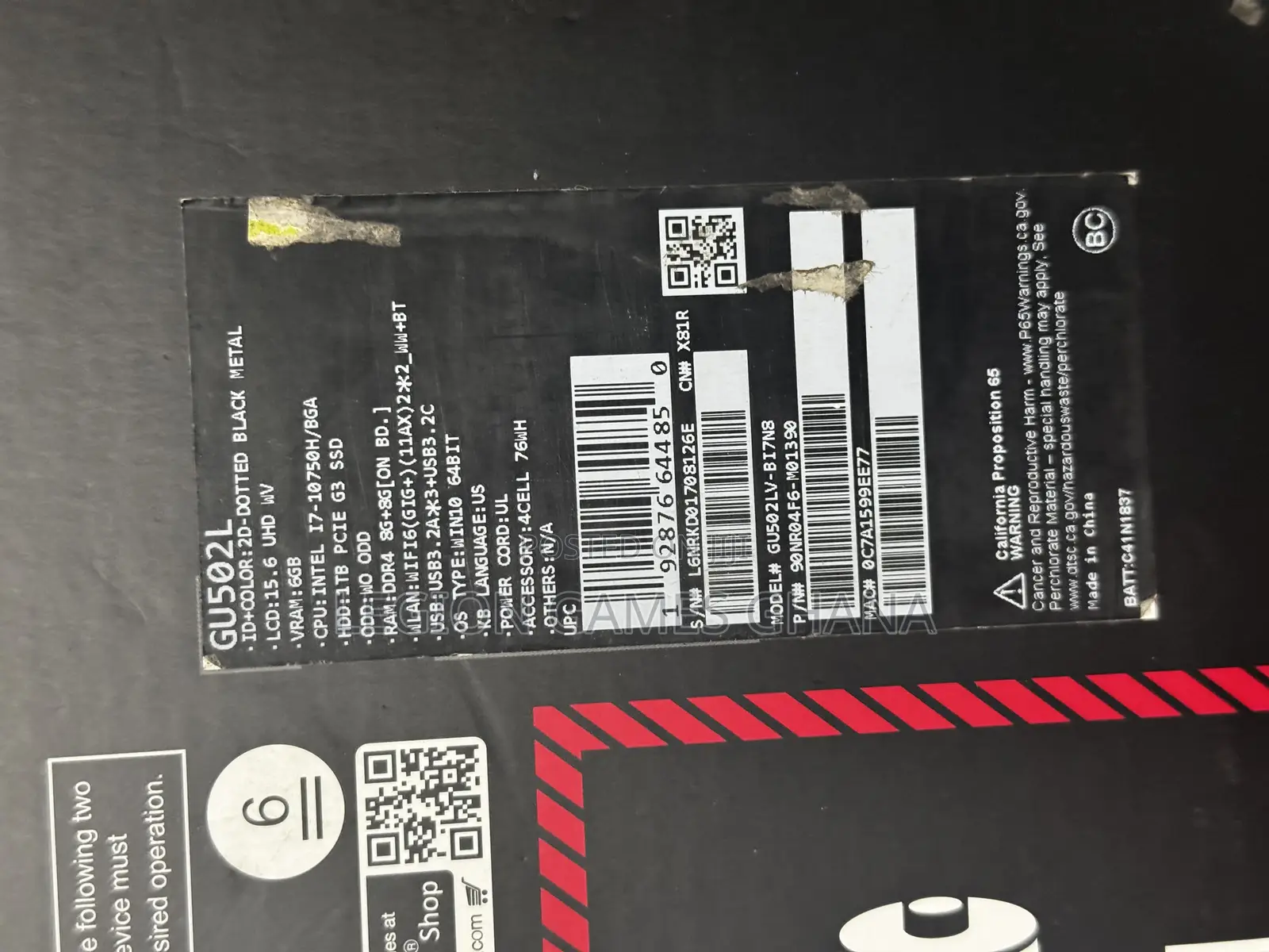 Laptop Asus ROG Zephyrus M15 GU502LU 40GB Intel Core I7 SSD 1T