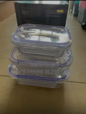 3set Glass Storage Bowl