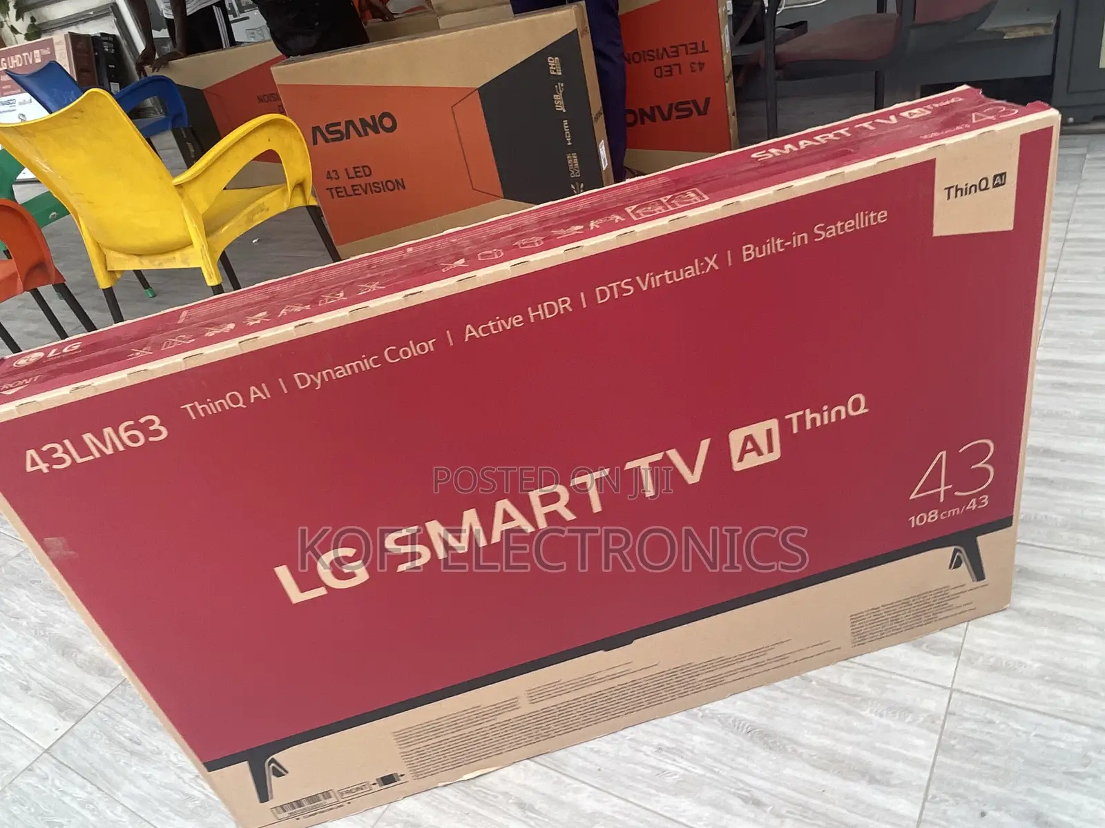 Quad CORE Processor W/Ai Thinq LG 43lm6370pva 43 Inches TV