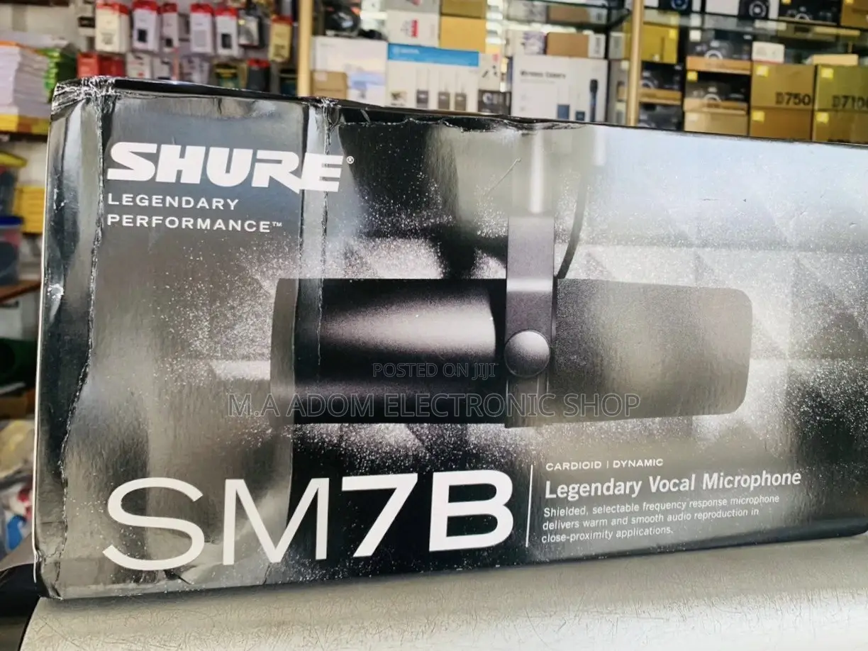 Newly In Stock Shure SM7B Dynamic Vocal Microphone.