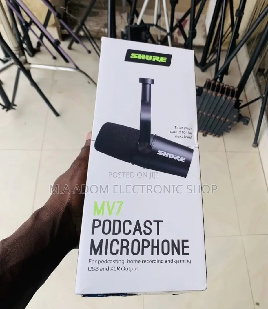 Shure MV7 USB Microphone For Podcasting, Recording