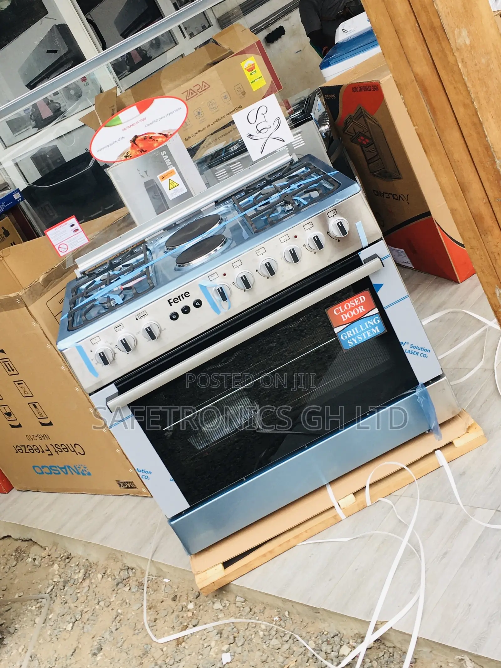 Fast Cooking 4 Gas 2 Electric Ferre 60by90 With Oven