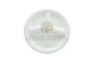 3-Section Bagasse Round Plates 10-Inches (500pcs)