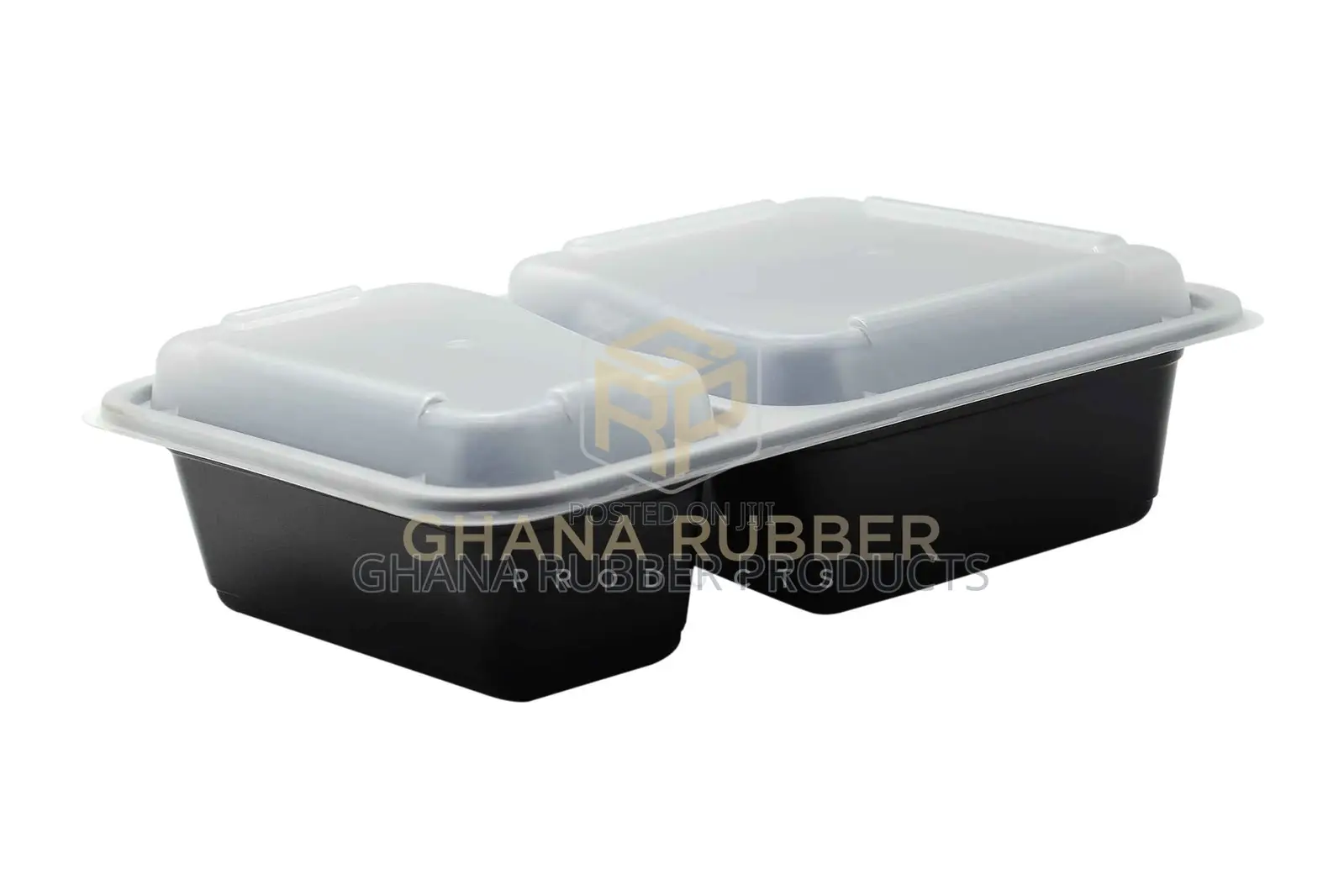 32oz 2-Section Black Microwavable Containers (150pcs)