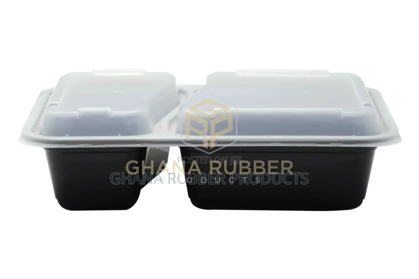 32oz 2-Section Black Microwavable Containers (150pcs)