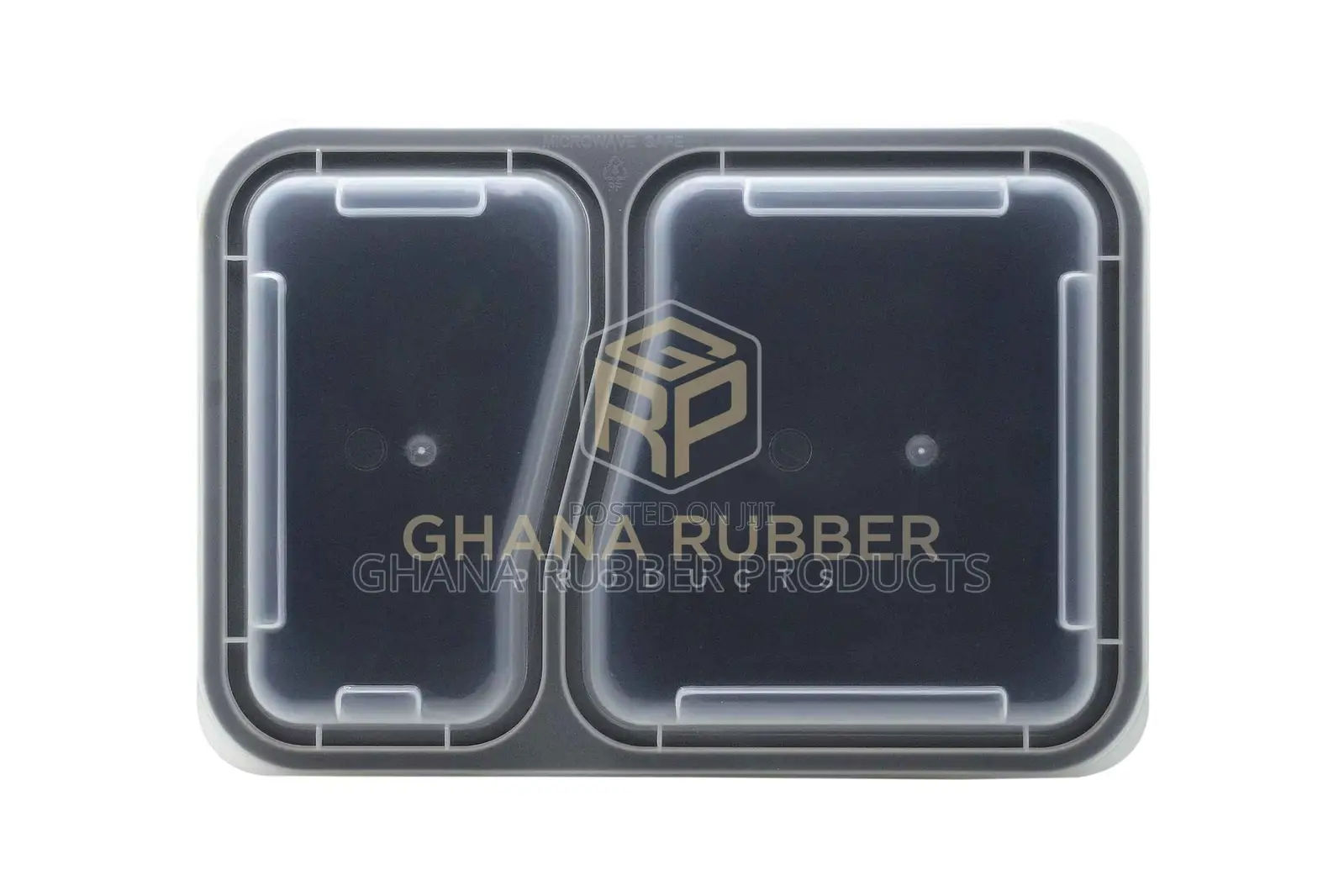 32oz 2-Section Black Microwavable Containers (150pcs)