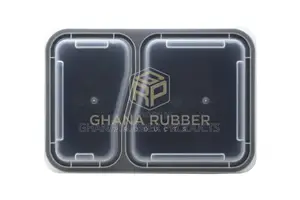 32oz 2-Section Black Microwavable Containers (150pcs)