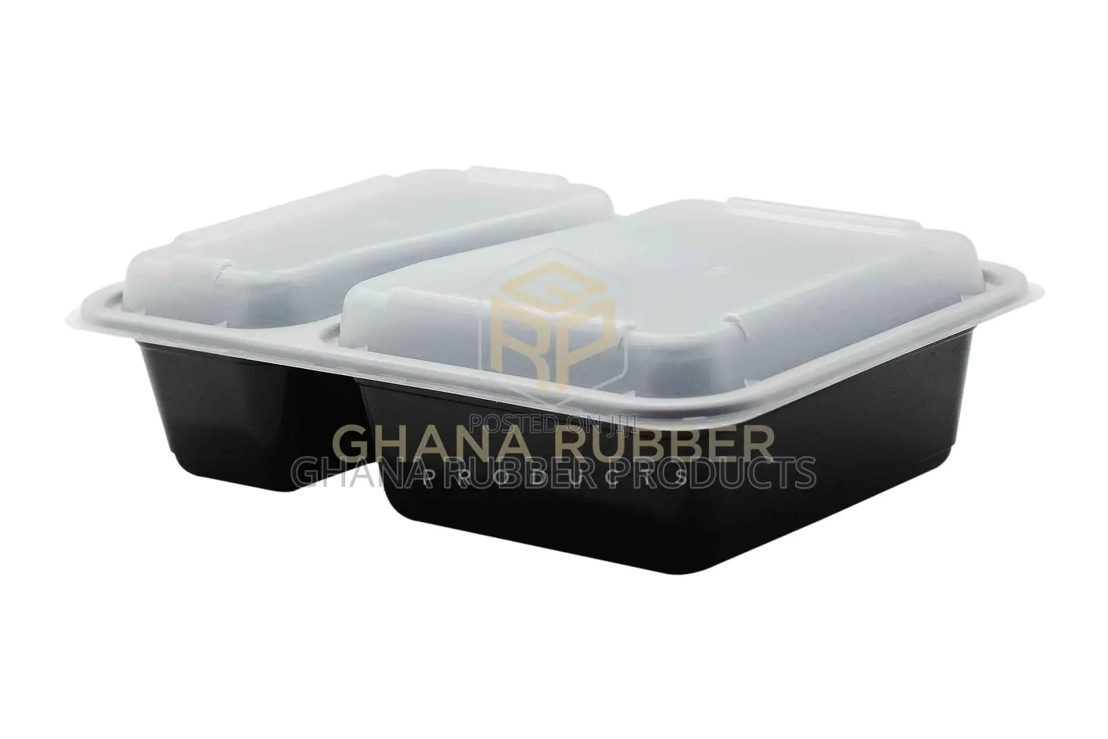 32oz 2-Section Black Microwavable Containers (150pcs)