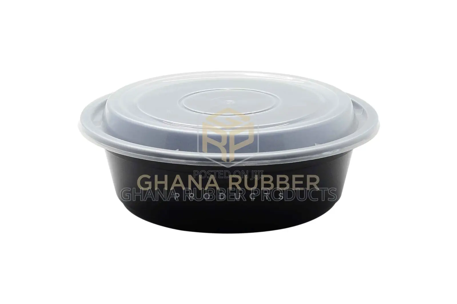32oz Round Black Microwavable Containers (150pcs)