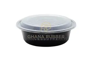 32oz Round Black Microwavable Containers (150pcs)