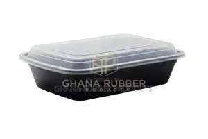 38oz Rectangle Black Microwavable Containers (150pcs)