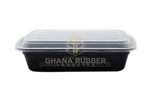 38oz Rectangle Black Microwavable Containers (150pcs)