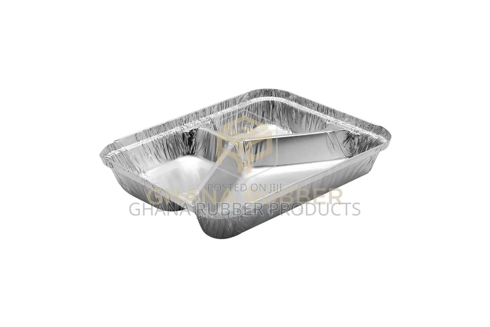 3-Section Aluminium Foil Food Containers+Lids(850ml)(500pcs)
