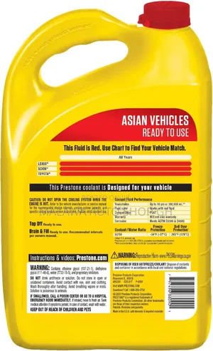 Original Prestone Antifreeze Coolant for All Vehicle