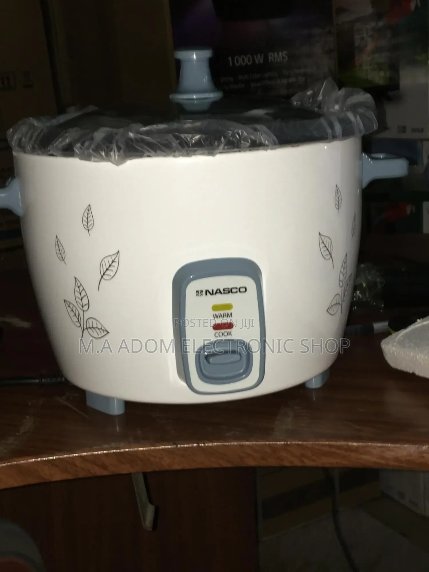 Nasco 1.8 Litres Rice Cooker With Glass Cover