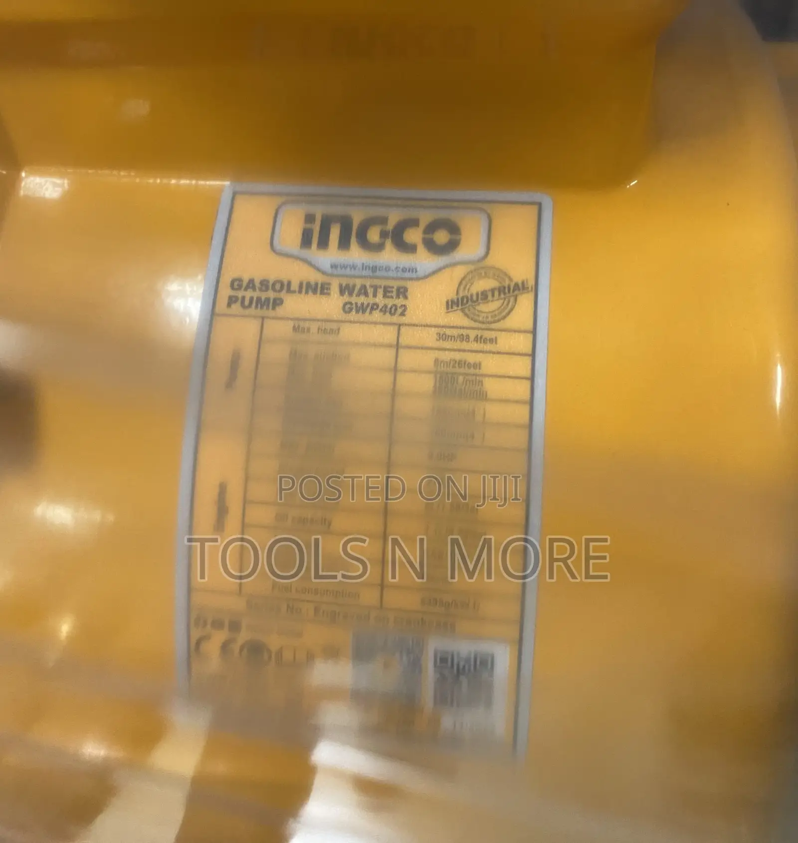 Ingco Gasoline Water Pump 4”
