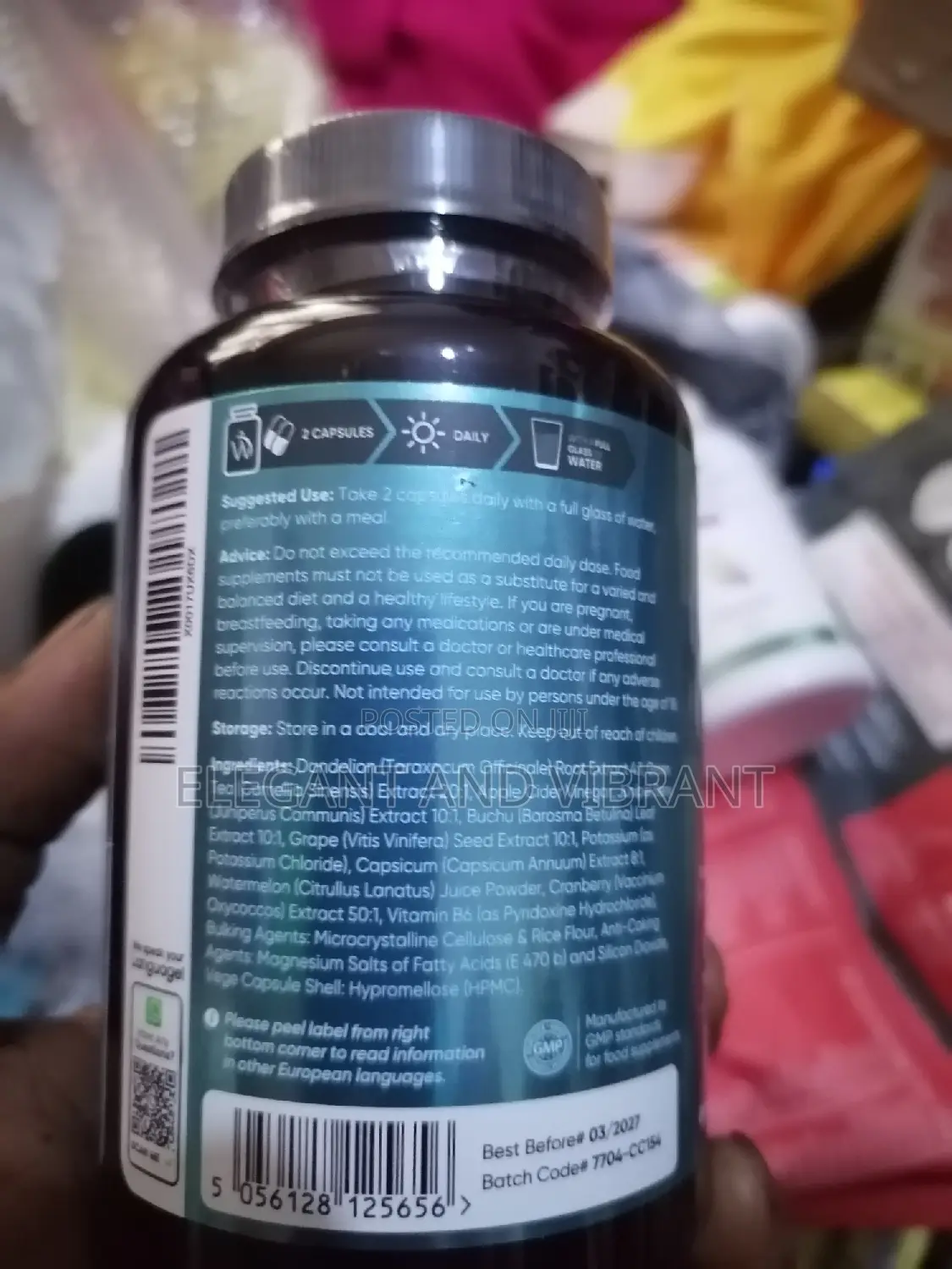 Water Away Detox Capsules For Liver And Water Retention Supp