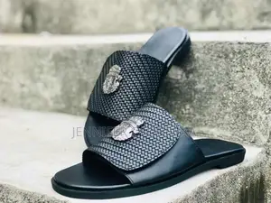 Black Slippers for Men
