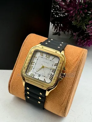 Anti-Fade Cartier Rubber Strap Watch