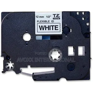Brother Flexible Cable/Wire Tze ID Tape, White, 1 / Each