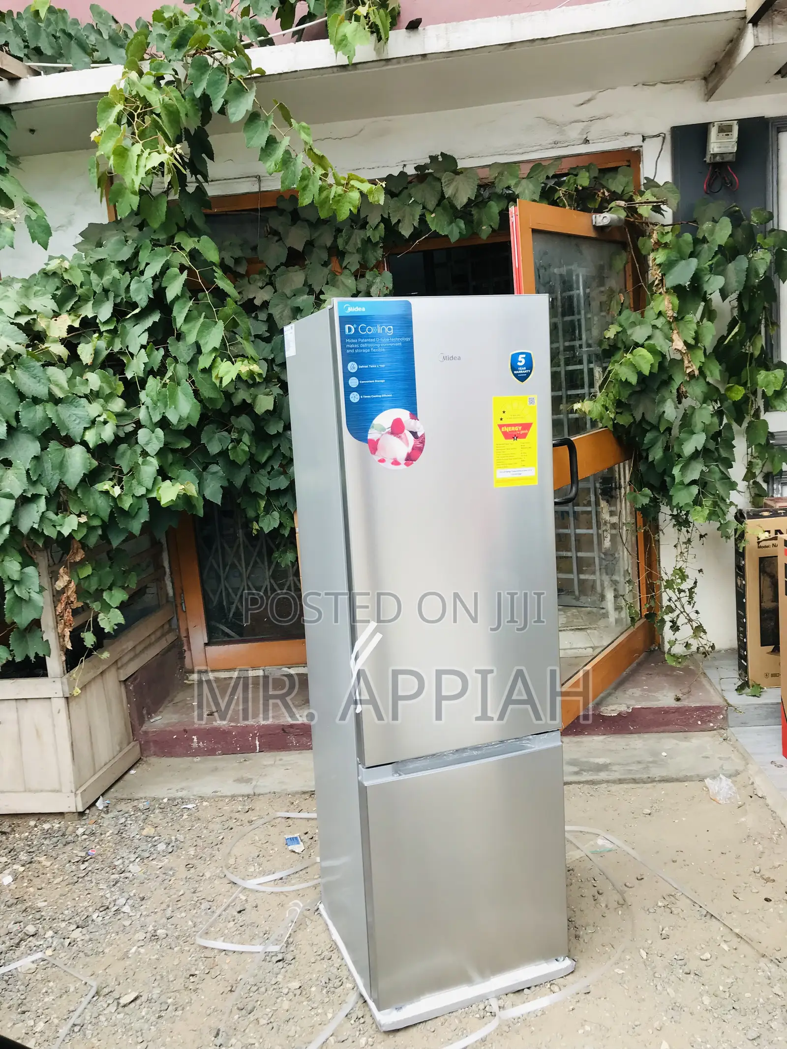 Lovely Design Midea 262L(MDRB369FGN02)Double Door Fridge.