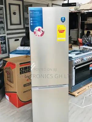 Grab Gray Bottomfreezer (262)Liters Midea Durable Fridge