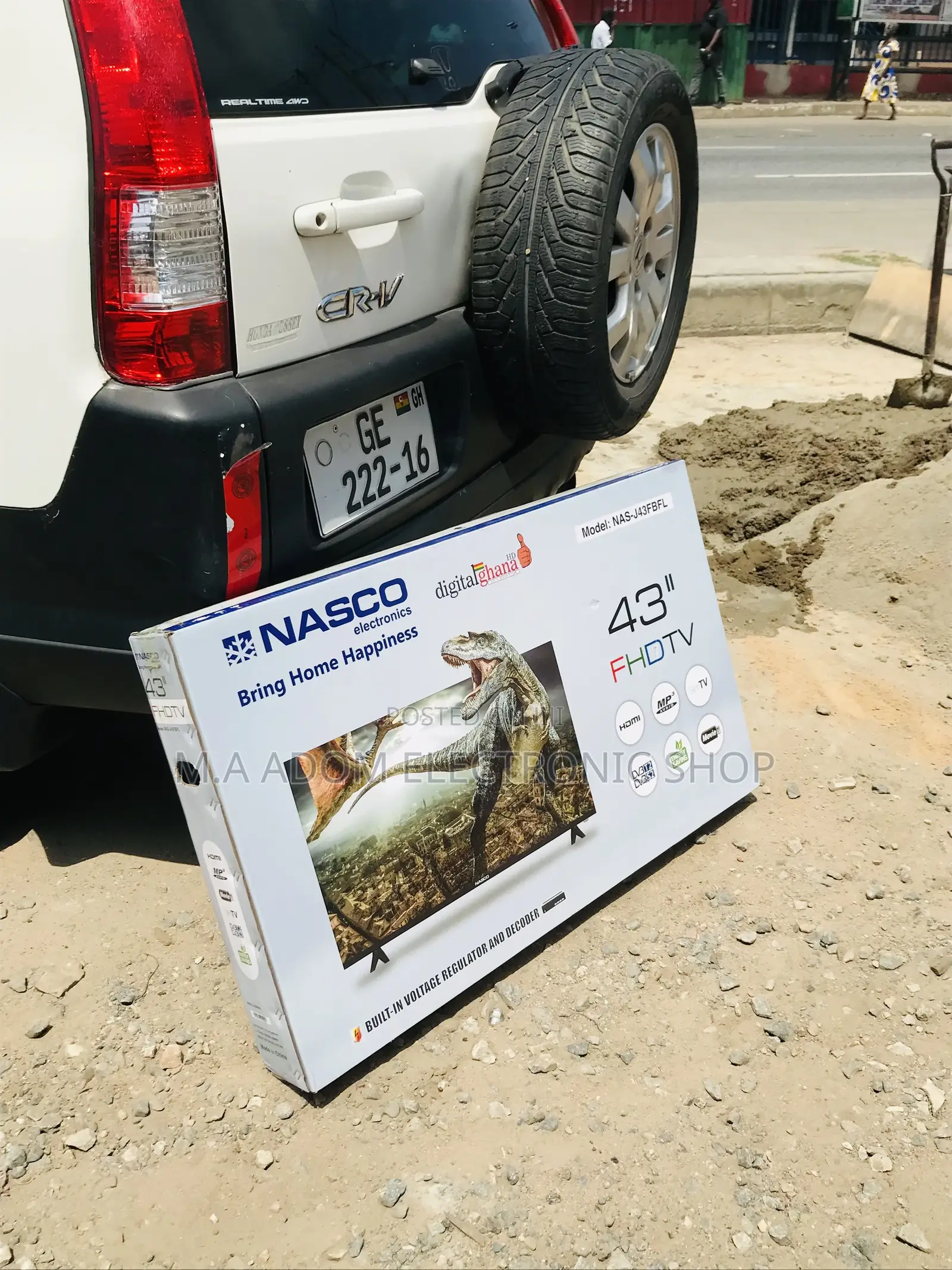 Quality Yet Affordable Nasco 43” FHD Digital Satellite Tv.