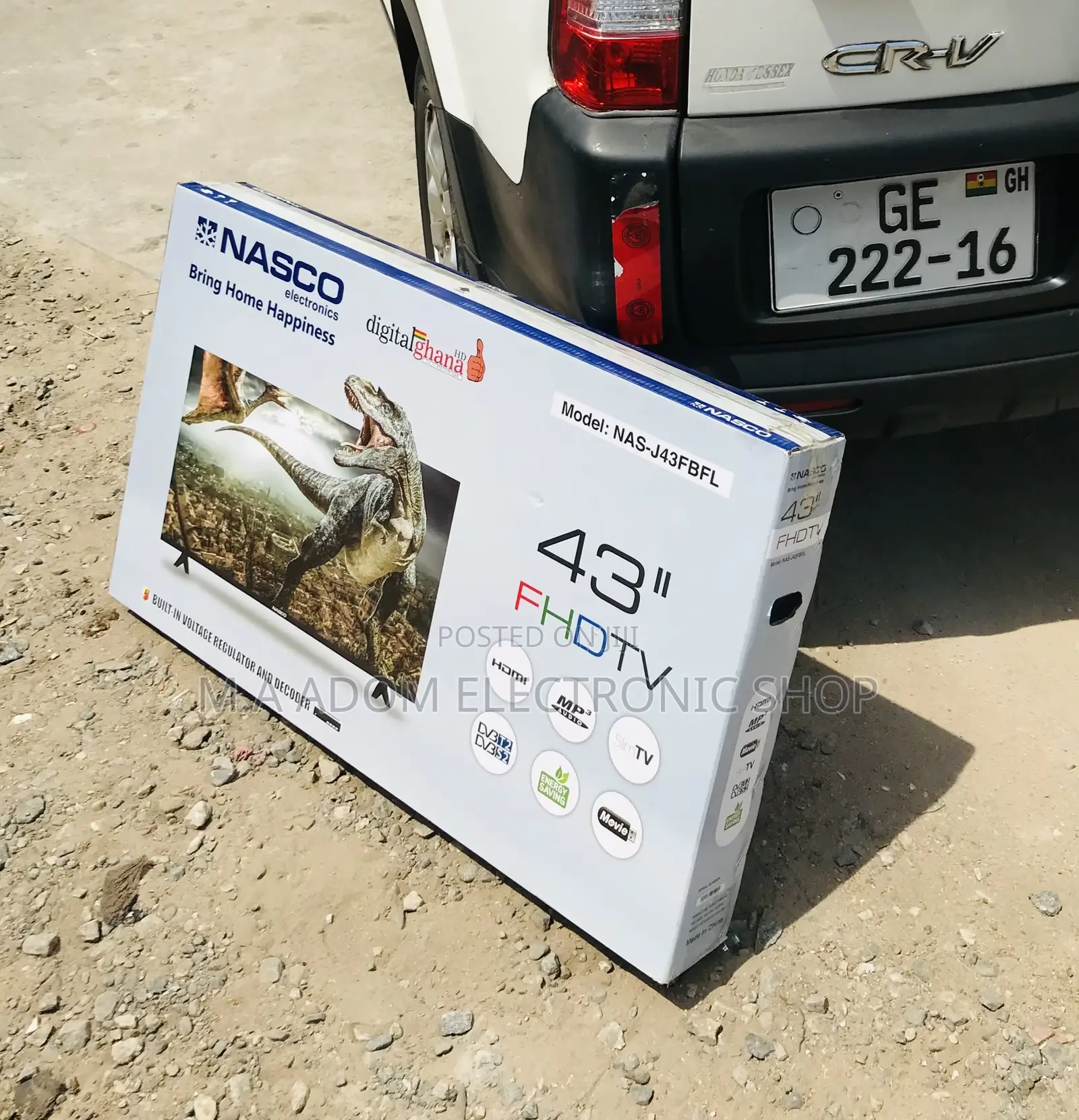Authentic Nasco 43 Inch FHD Digital Satellite Led Tv.