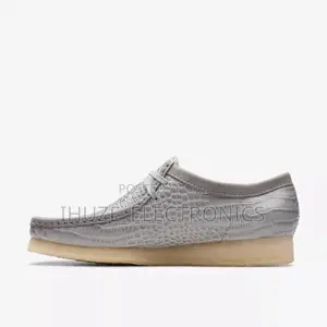 Clarks Wallabee Grey Crocodile Print (Size 42)