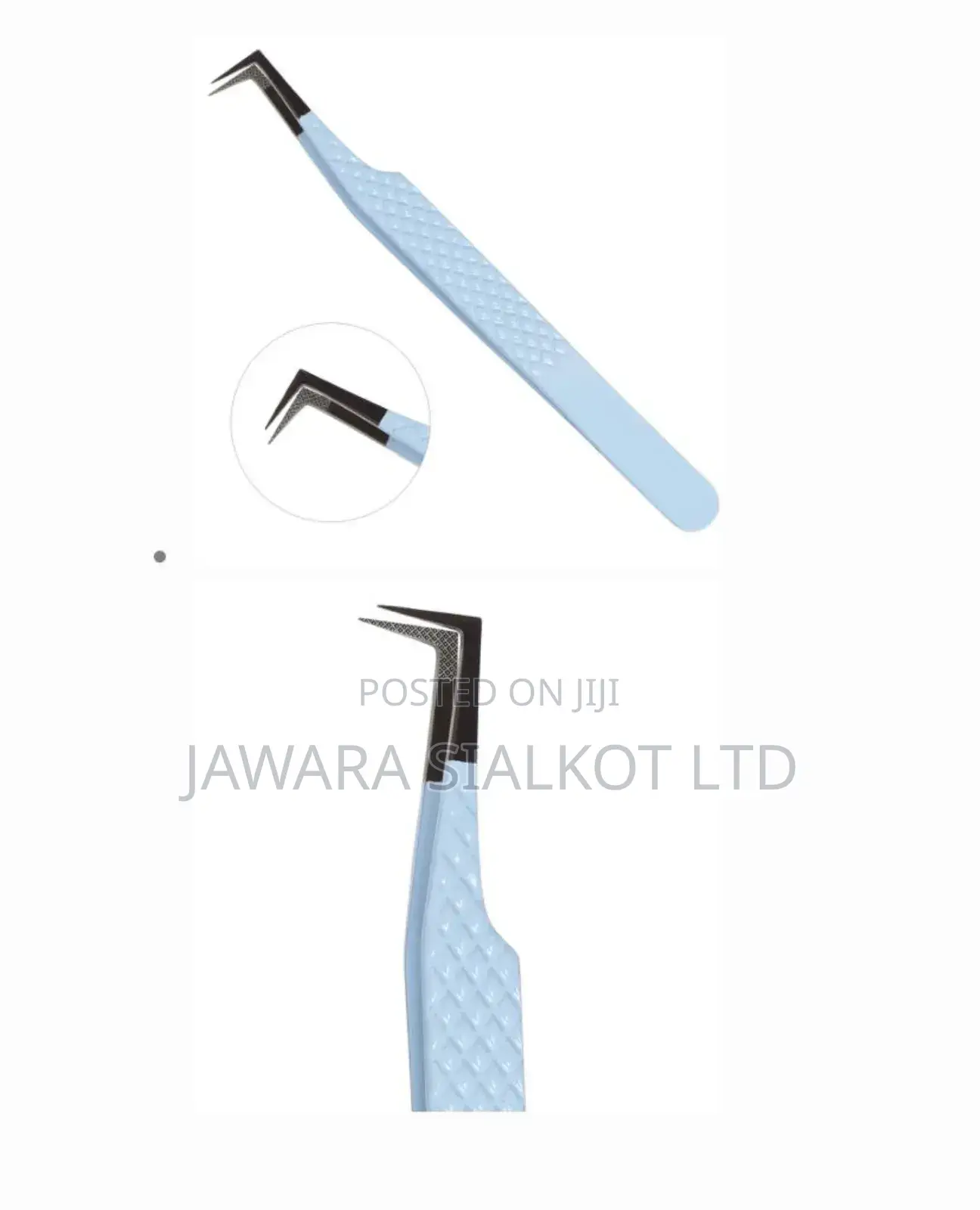 Eye Lash Extension Tweezer With Fiber Tip Stainless Steel