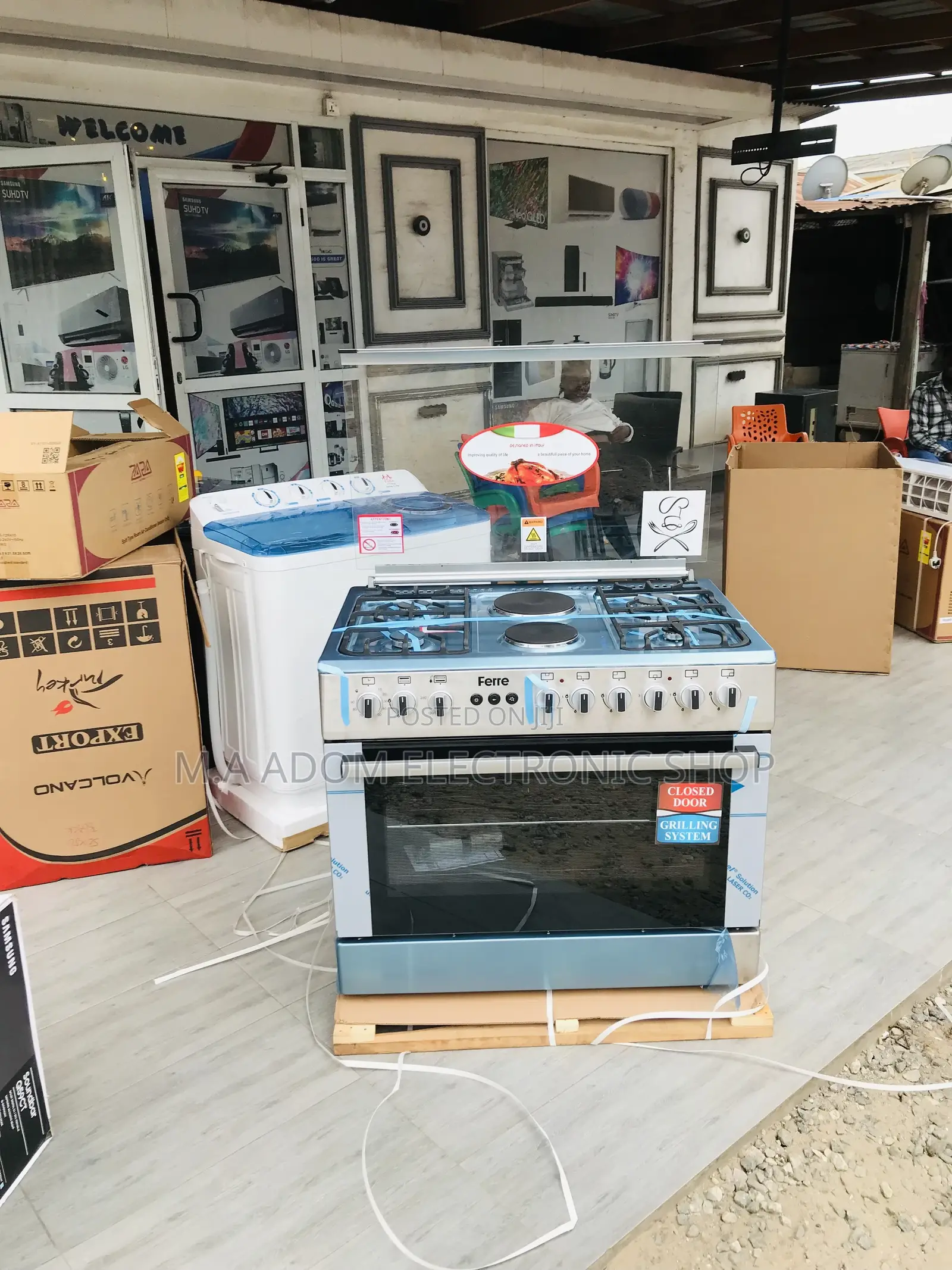 Long Lasting Ferre 60by60 Oven and Grill 4 Gas + 2 Electric