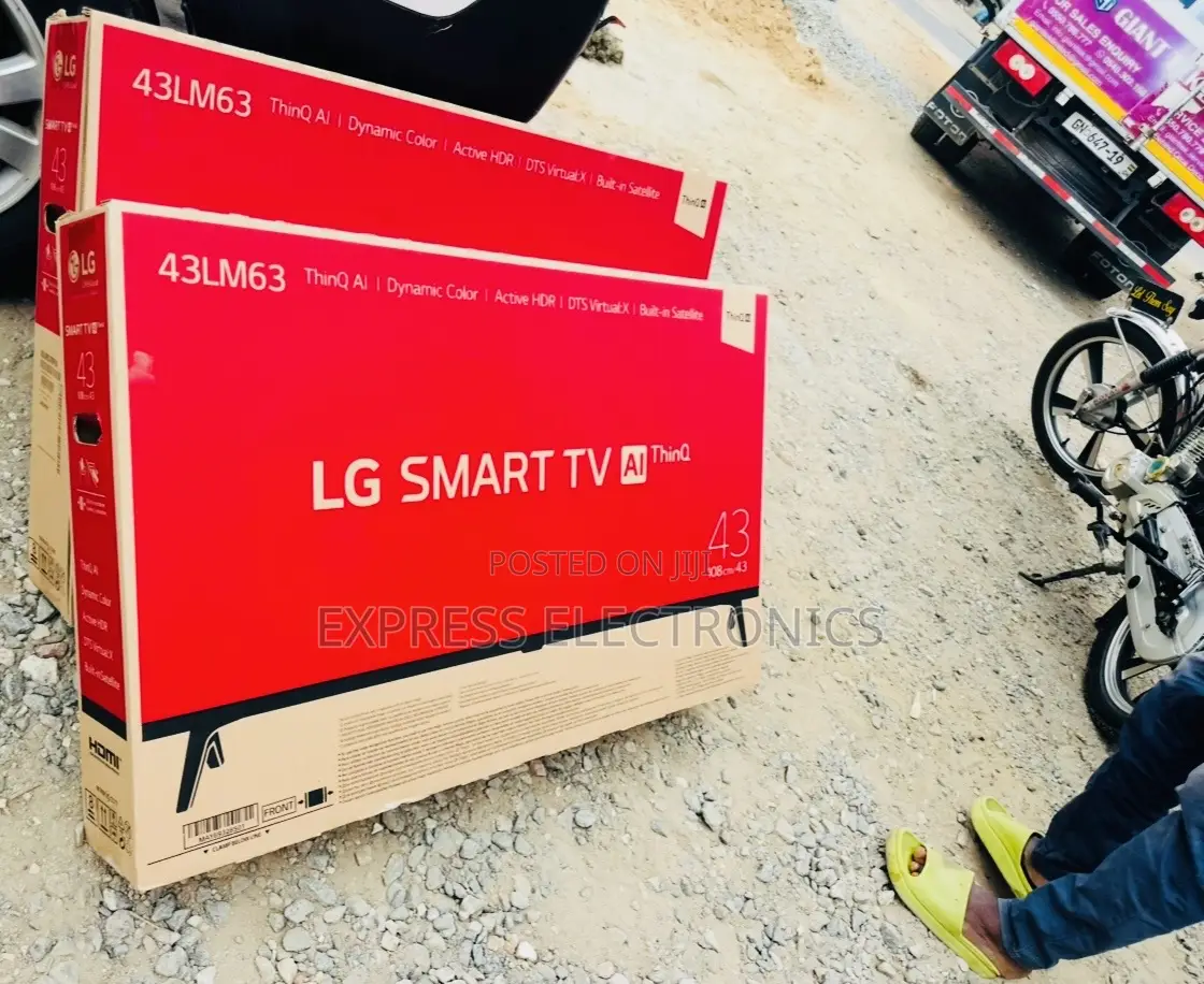Zealous Sleek Slim Black LG 43” LM63 FHD Smart