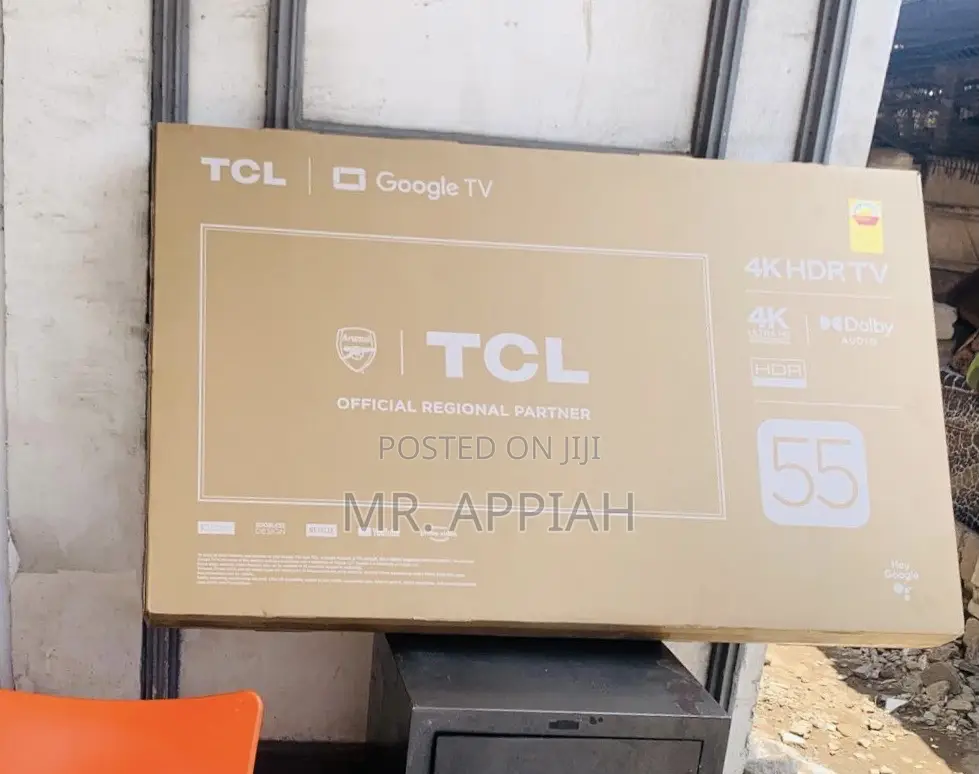 Elegant TCL 55p635 55” HDR Frameless Google Television.