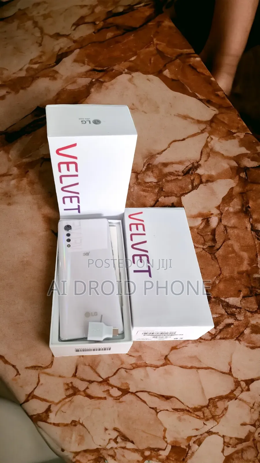 New LG Velvet 128 GB White