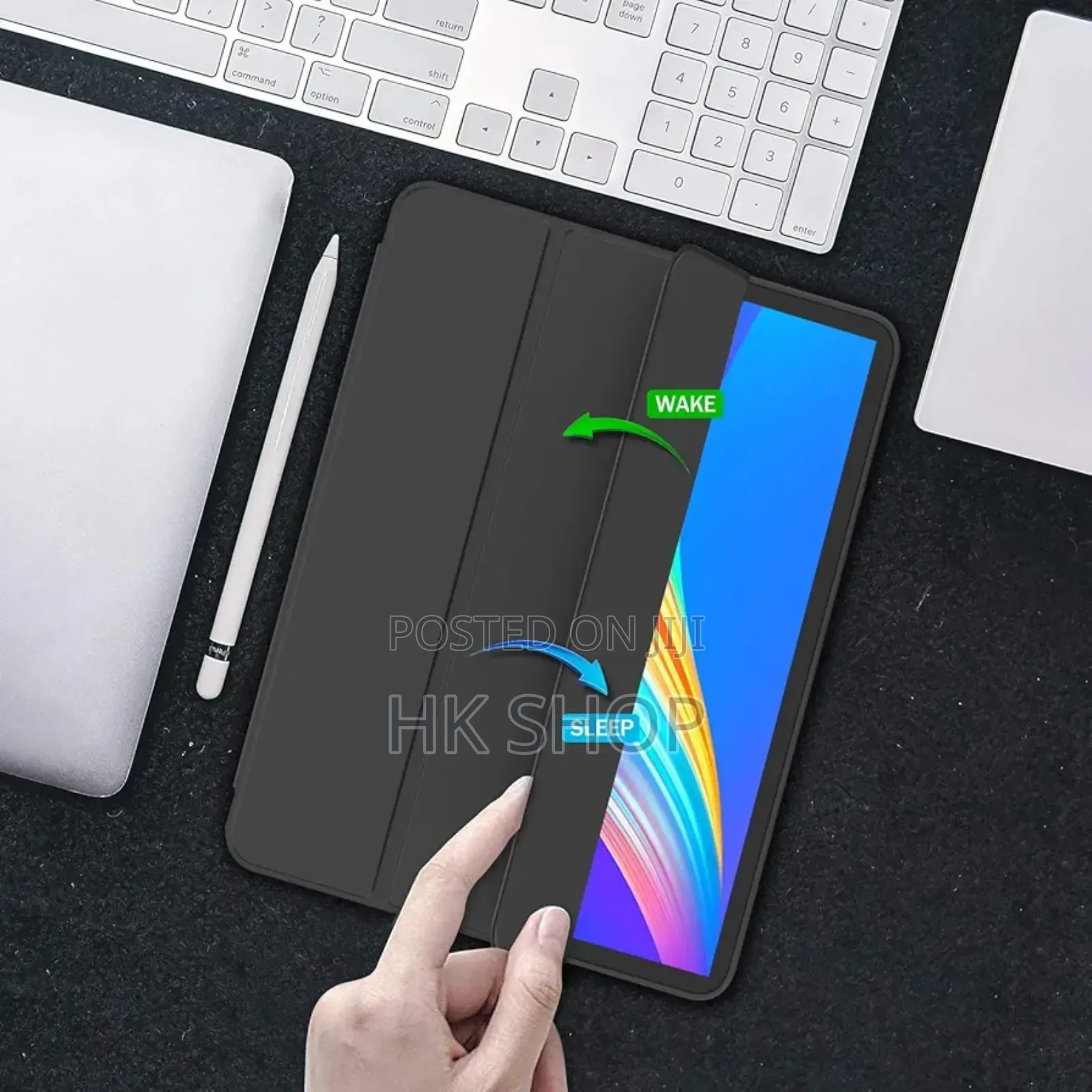 Trifold Stand Smart Case With Pencil Holder for iPad Pro 11