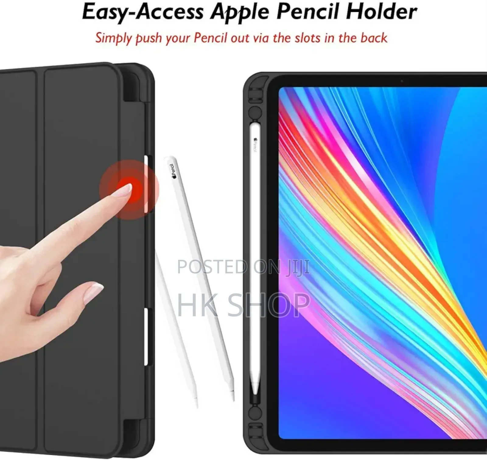 Trifold Stand Smart Case With Pencil Holder for iPad Pro 11