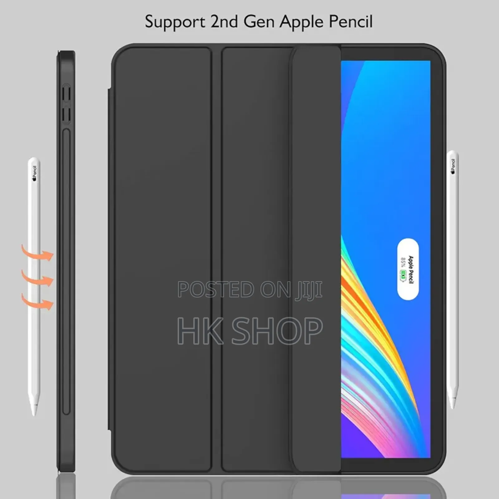 Trifold Stand Smart Case With Pencil Holder for iPad Pro 11