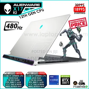 New Laptop Alienware M17x R2 64GB Intel Core I9 SSD 2T