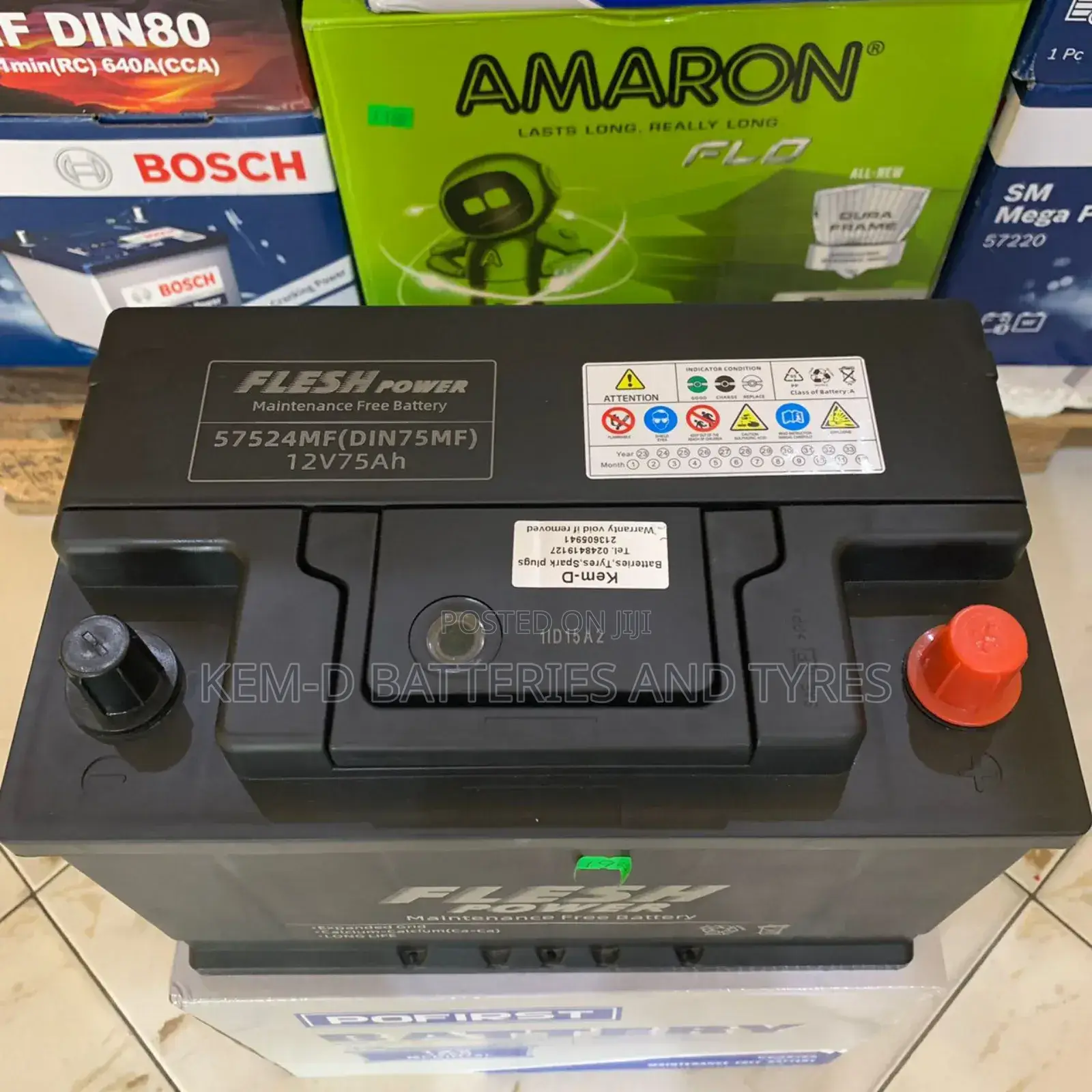 15 Plates Upsilion Battery _ Free Delivery