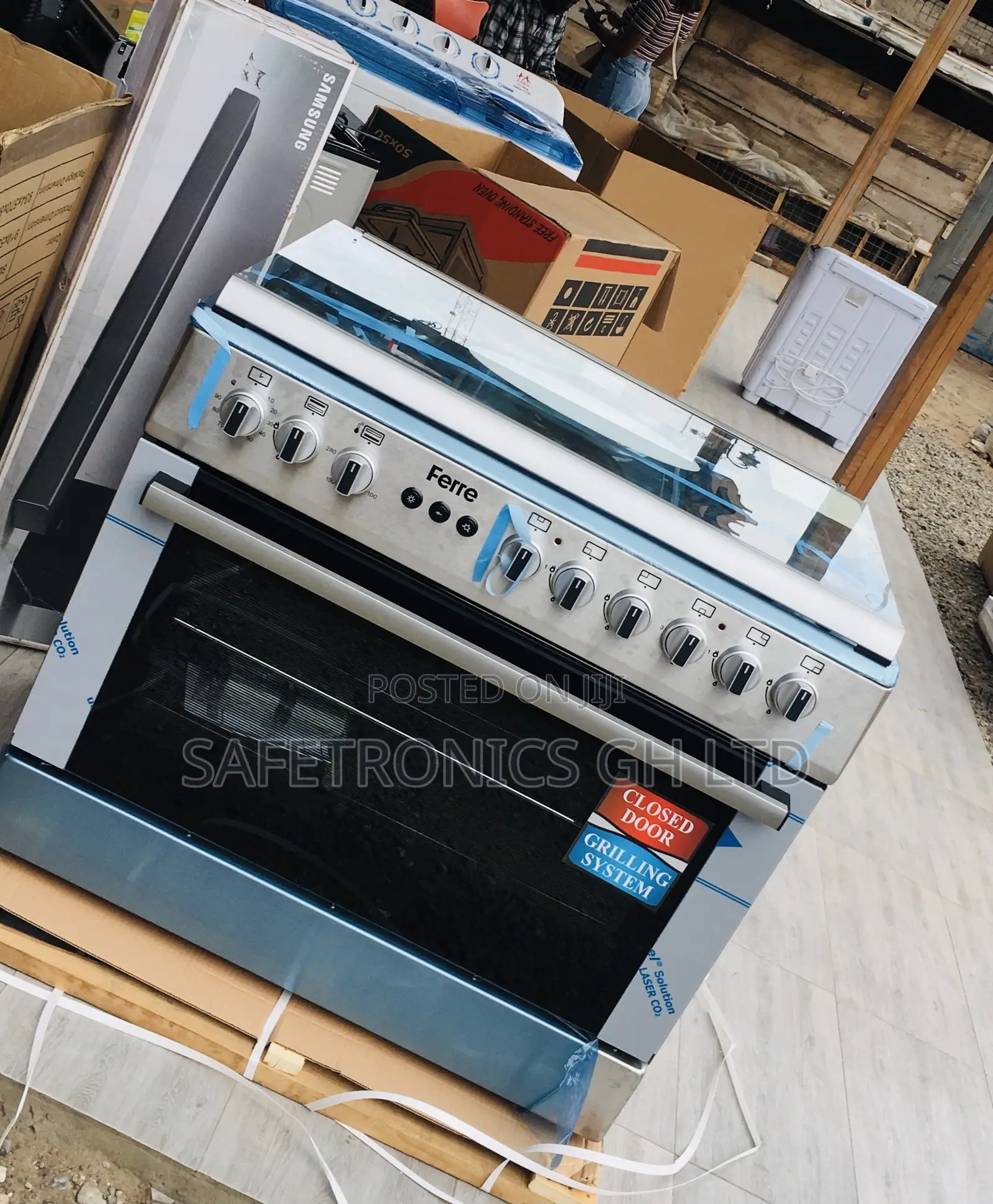 4 Gas Hobs Burner With Oven 2 Electric Hobs 69x90 Ferre