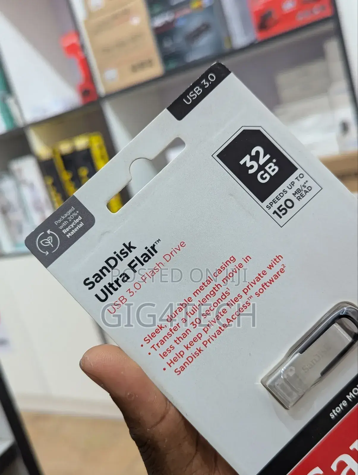 Sandisk Ultra Flair 32GB Pendrive 150mbps
