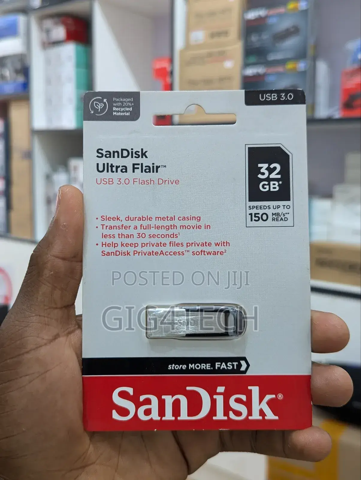 Sandisk Ultra Flair 32GB Pendrive 150mbps