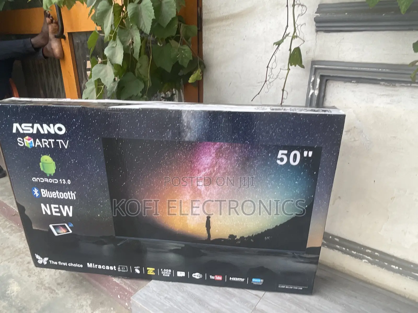 New Android 13.0 Asano 50′′ Ultra HD Smart LED TV – Black