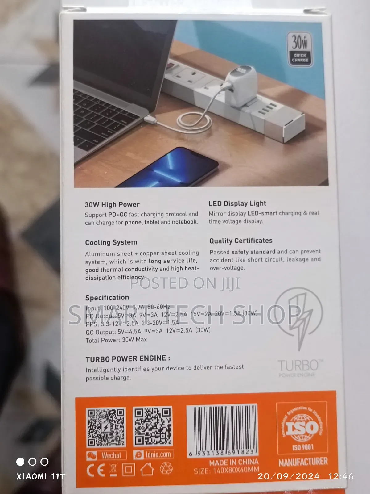 LDNIO 30W High Power
 PD+QC Fast Charging iPhone + Android