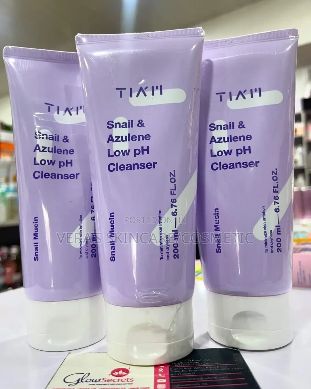 Tiam Snail Azulene Low Ph Cleanser