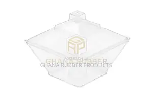 85ml Square Dessert Cups + Lids (288pcs)